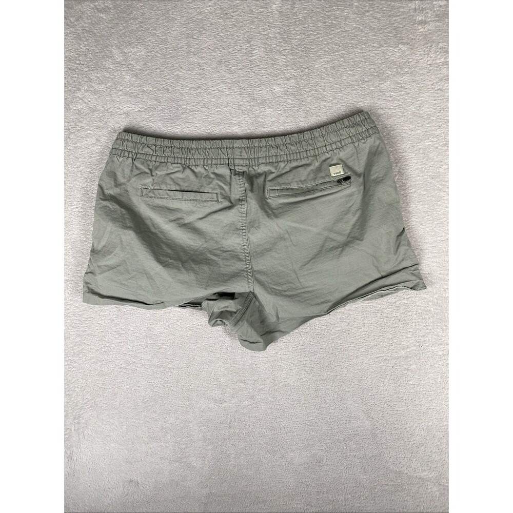 Vuori Vintage Ripstop Shorts Womens Large Charcoal Gray Raw Hem VW385 - Picture 7 of 7